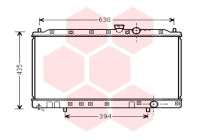 VAN WEZEL Radiaator,mootorijahutus 32002237